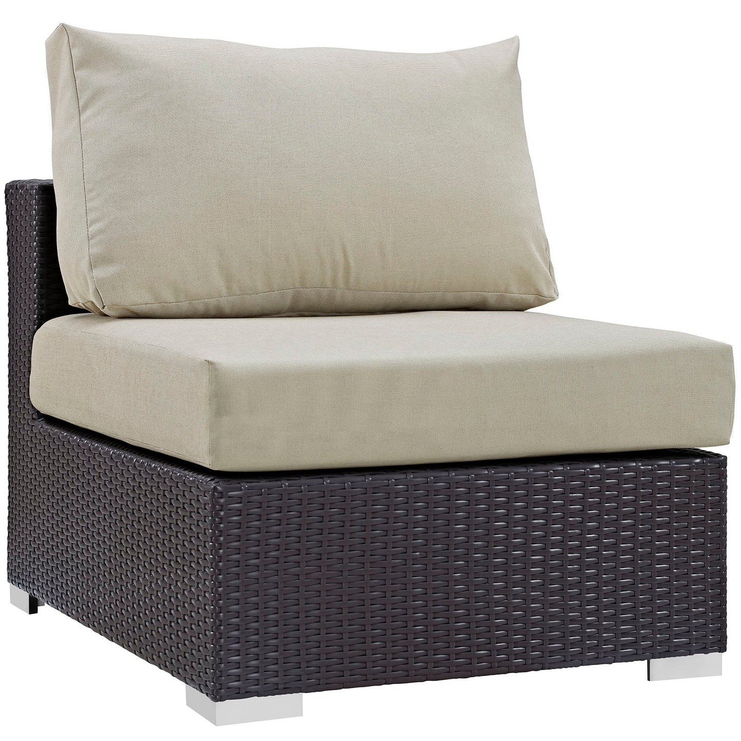 Modway Furniture Gather 7 Piece Outdoor Patio Sectional Set by Modway - EEI-1808-EXP-BEI-SET