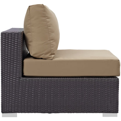 Modway Furniture Convene 5 Piece Outdoor Patio Sectional Set by Modway –EEI-2172-EXP-BEI-SET