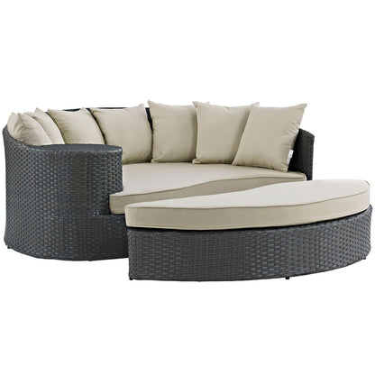 Modway Furniture Sojourn Outdoor Patio Sunbrella Daybed by Modway – EEI-1982-CHC-BEI