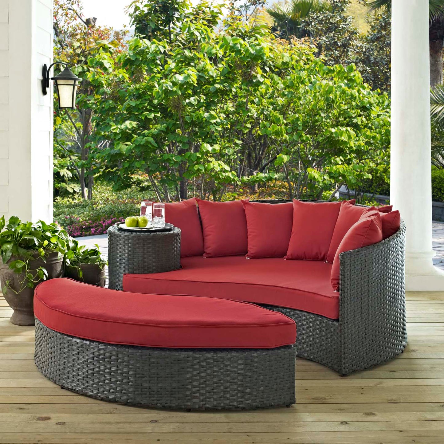 Modway Furniture Sojourn Outdoor Patio Sunbrella Daybed by Modway – EEI-1982-CHC-BEI