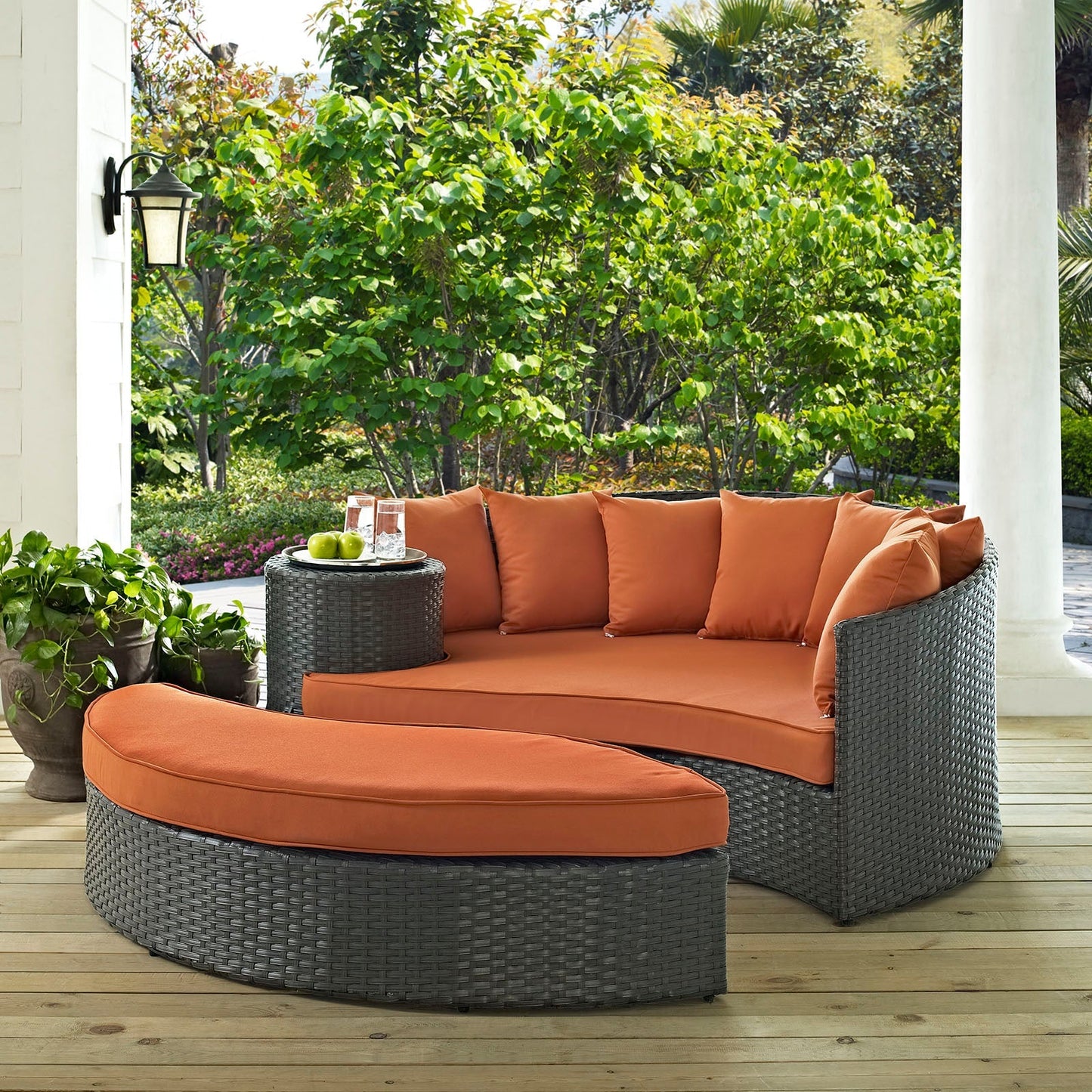 Modway Furniture Sojourn Outdoor Patio Sunbrella Daybed by Modway – EEI-1982-CHC-BEI