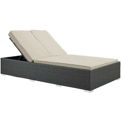 Modway Sojourn Outdoor Patio Sunbrella® Double Chaise