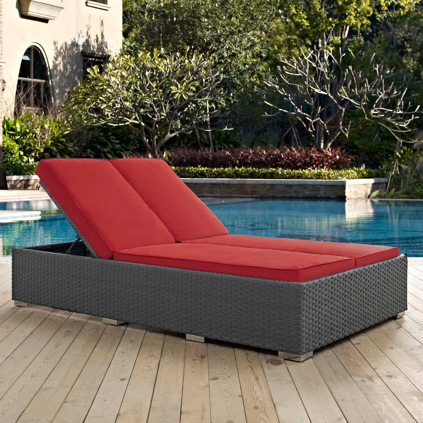 Modway Sojourn Outdoor Patio Sunbrella® Double Chaise