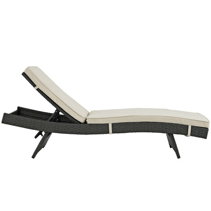 Modway Furniture Sojourn Outdoor Patio Sunbrella Chaise - EEI-1985-CHC-BEI