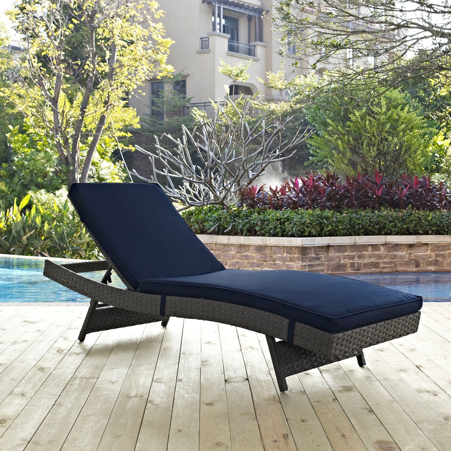 Modway Furniture Sojourn Outdoor Patio Sunbrella Chaise - EEI-1985-CHC-BEI