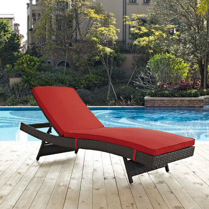 Modway Furniture Sojourn Outdoor Patio Sunbrella Chaise - EEI-1985-CHC-BEI