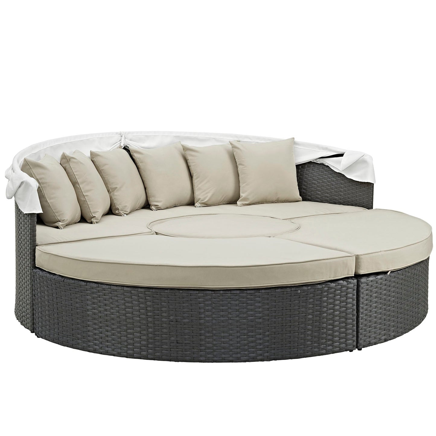 Modway Furniture Sojourn Outdoor Patio Sunbrella Daybed by Modway – EEI-1986-CHC-GRY
