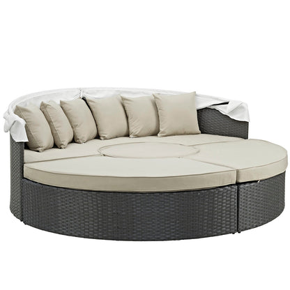 Modway Furniture Sojourn Outdoor Patio Sunbrella Daybed by Modway – EEI-1986-CHC-GRY