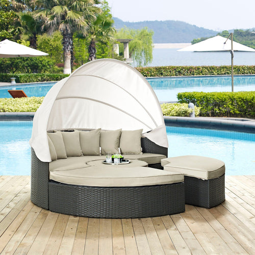 Modway Furniture Sojourn Outdoor Patio Sunbrella Daybed by Modway – EEI-1986-CHC-GRY