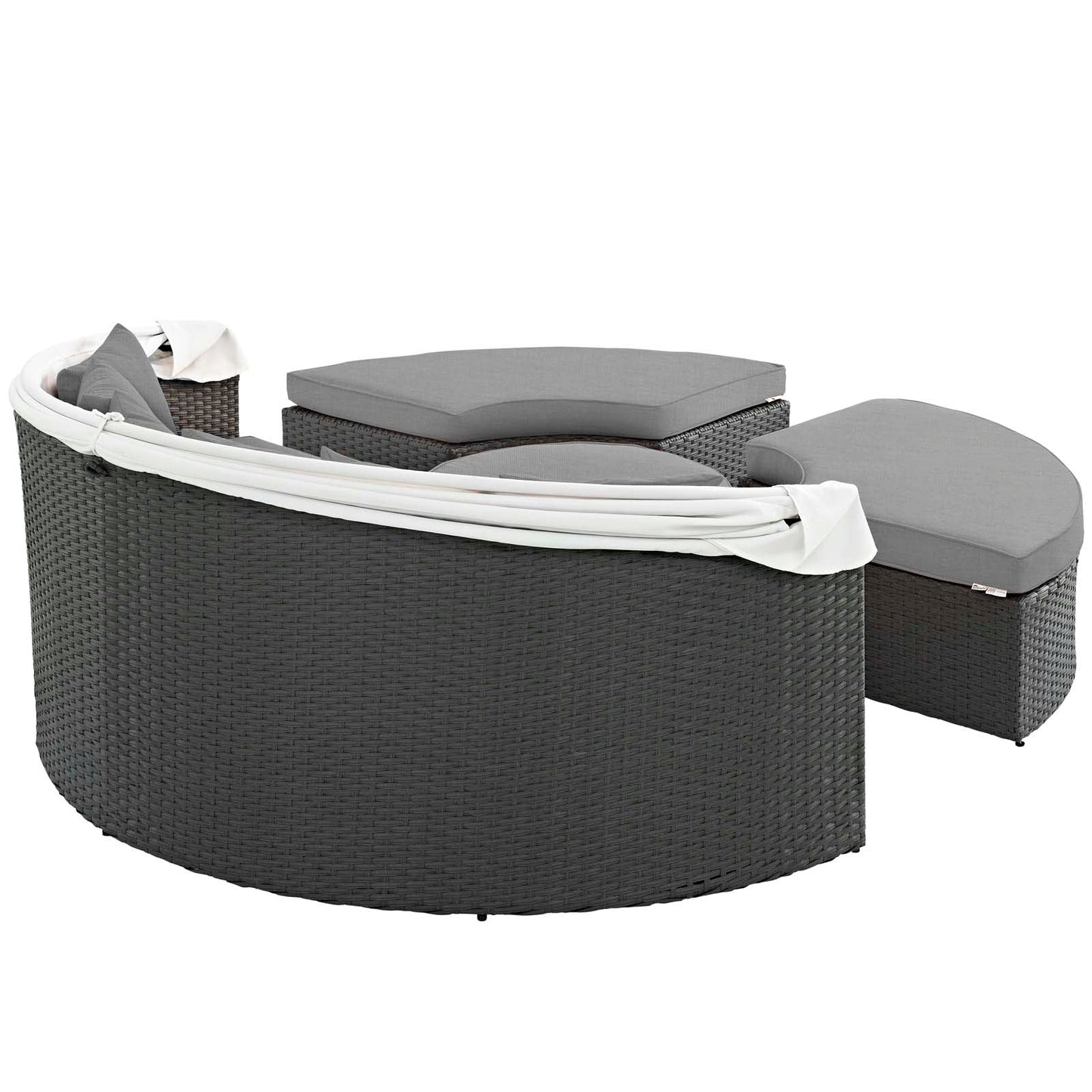Modway Furniture Sojourn Outdoor Patio Sunbrella Daybed by Modway – EEI-1986-CHC-GRY