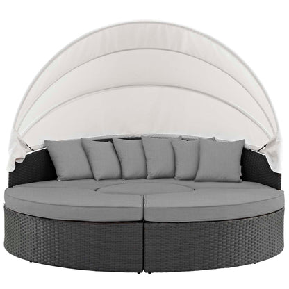 Modway Furniture Sojourn Outdoor Patio Sunbrella Daybed by Modway – EEI-1986-CHC-GRY