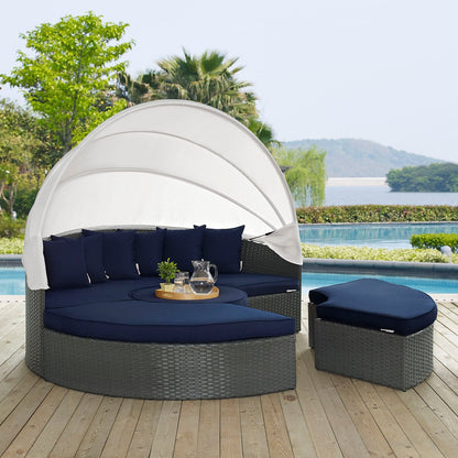 Modway Furniture Sojourn Outdoor Patio Sunbrella Daybed by Modway – EEI-1986-CHC-GRY