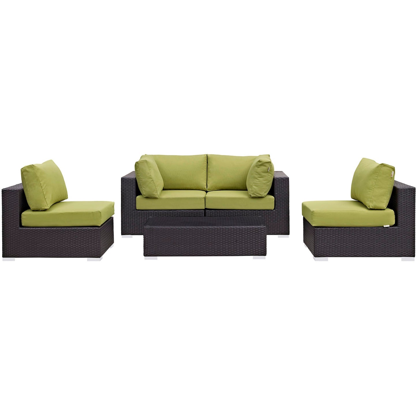 Modway Furniture Convene 5 Piece Outdoor Patio Sectional Set by Modway – EEI-2163-EXP-BEI-SET