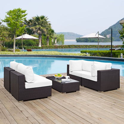 Modway Furniture Convene 5 Piece Outdoor Patio Sectional Set by Modway – EEI-2163-EXP-BEI-SET
