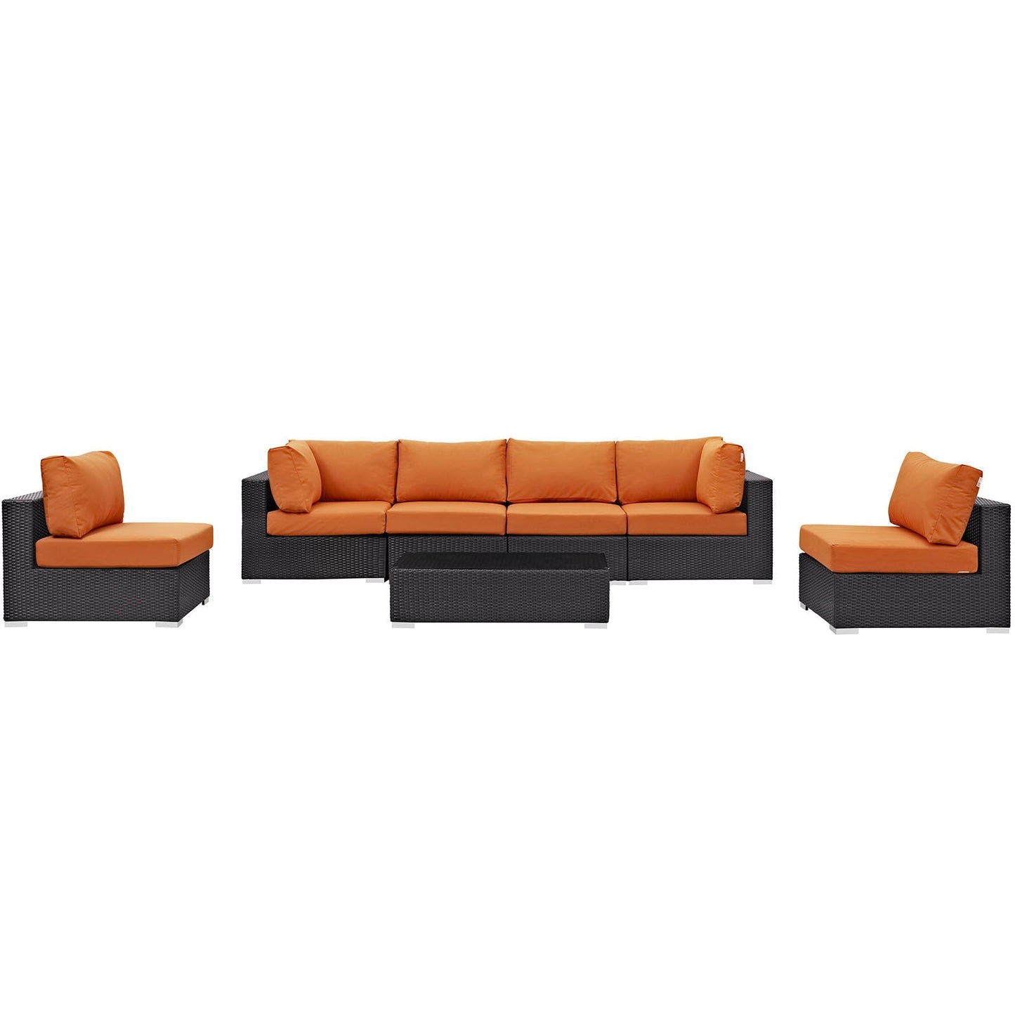 Modway Furniture Convene 7 Piece Outdoor Patio Sectional Set by Modway – EEI-2164-EXP-BEI-SET