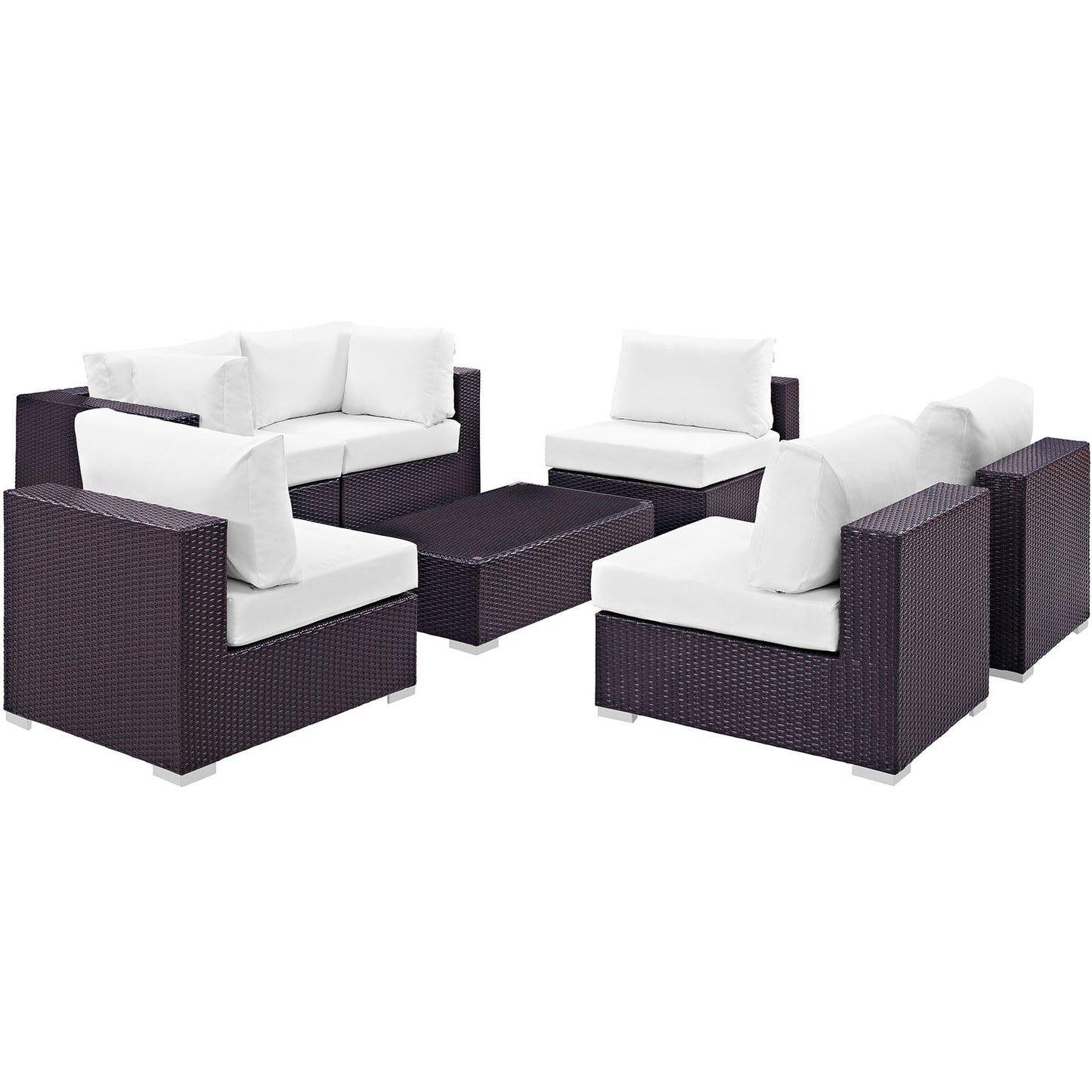 Modway Furniture Convene 7 Piece Outdoor Patio Sectional Set by Modway – EEI-2164-EXP-BEI-SET