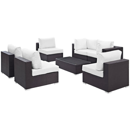 Modway Furniture Convene 7 Piece Outdoor Patio Sectional Set by Modway – EEI-2164-EXP-BEI-SET