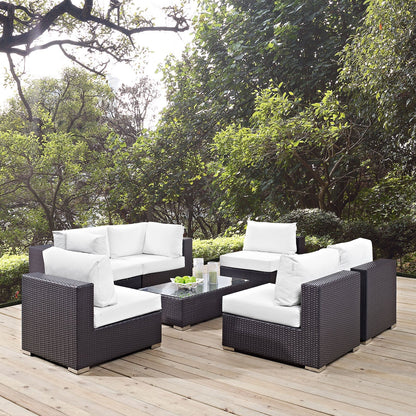 Modway Furniture Convene 7 Piece Outdoor Patio Sectional Set by Modway – EEI-2164-EXP-BEI-SET