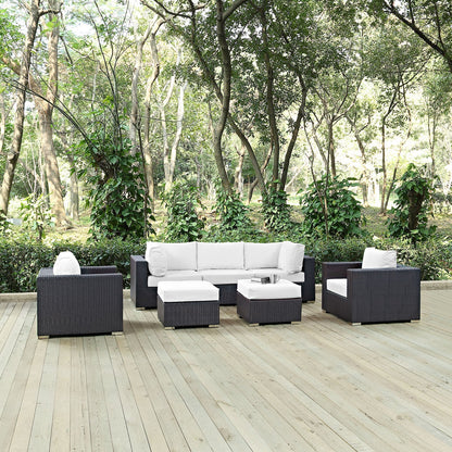 Modway Furniture Convene 7 Piece Outdoor Patio Sectional Set by Modway – EEI-2200-EXP-BEI-SET