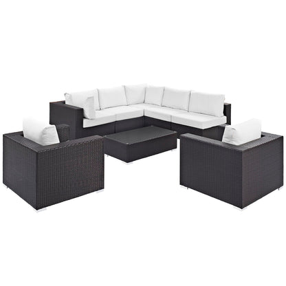 Modway Furniture Convene 8 Piece Outdoor Patio Sectional Set by Modway – EEI-2203-EXP-BEI-SET