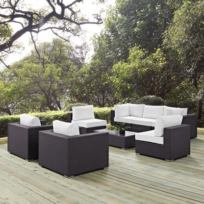 Modway Furniture Convene 8 Piece Outdoor Patio Sectional Set by Modway – EEI-2203-EXP-BEI-SET