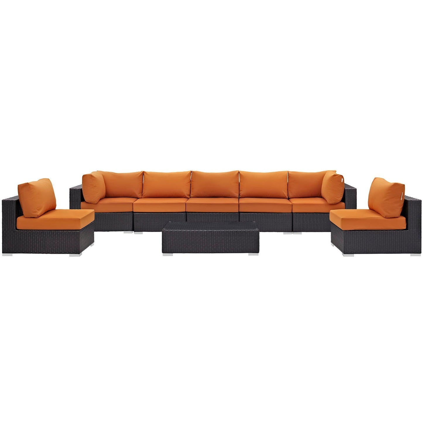 Modway Furniture Convene 8 Piece Outdoor Patio Sectional Set by Modway – EEI-2205-EXP-BEI-SET