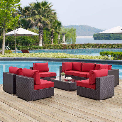 Modway Furniture Convene 8 Piece Outdoor Patio Sectional Set by Modway – EEI-2205-EXP-BEI-SET