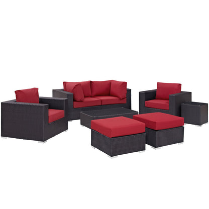 Modway Furniture Convene 8 Piece Outdoor Patio Sectional Set by Modway – EEI-2206-EXP-BEI-SET