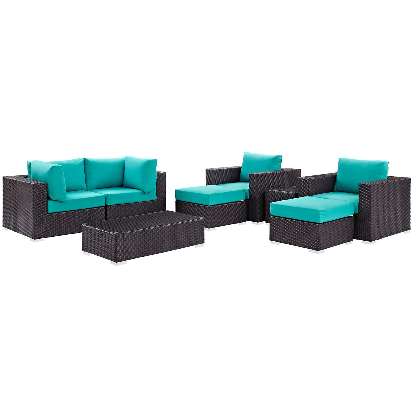 Modway Furniture Convene 8 Piece Outdoor Patio Sectional Set by Modway – EEI-2206-EXP-BEI-SET