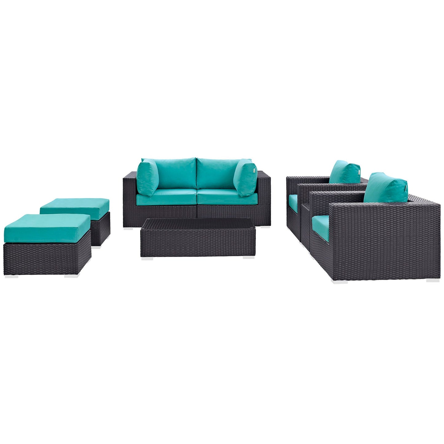 Modway Furniture Convene 8 Piece Outdoor Patio Sectional Set by Modway – EEI-2206-EXP-BEI-SET