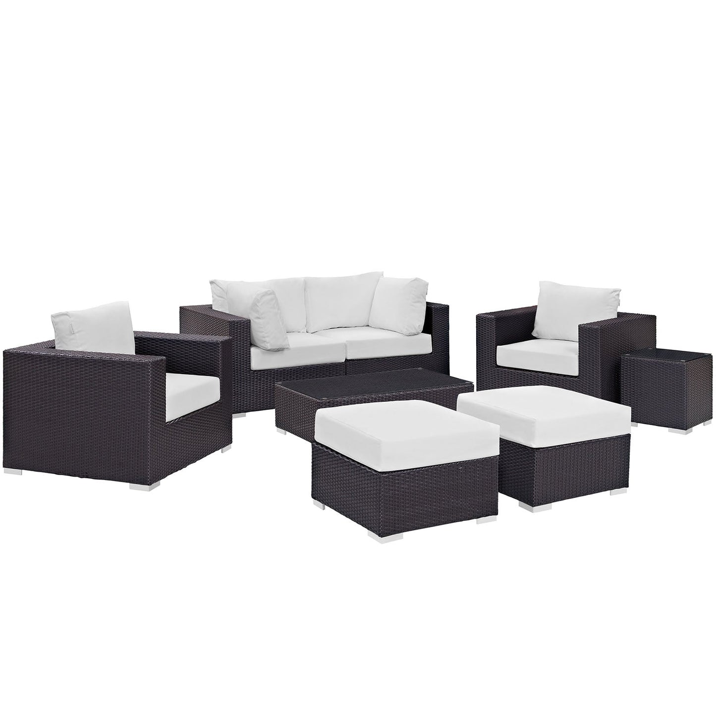 Modway Furniture Convene 8 Piece Outdoor Patio Sectional Set by Modway – EEI-2206-EXP-BEI-SET