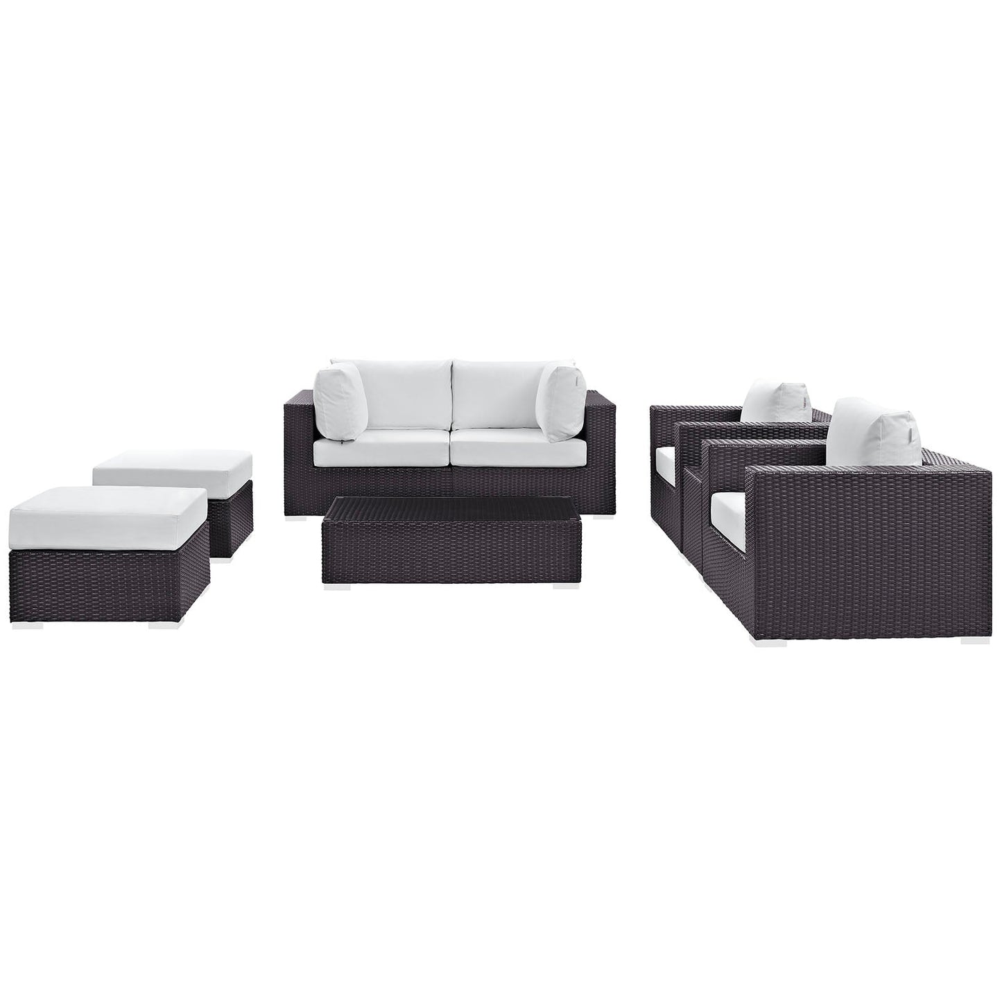 Modway Furniture Convene 8 Piece Outdoor Patio Sectional Set by Modway – EEI-2206-EXP-BEI-SET