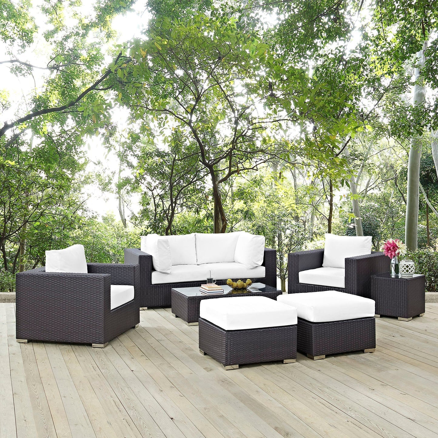 Modway Furniture Convene 8 Piece Outdoor Patio Sectional Set by Modway – EEI-2206-EXP-BEI-SET