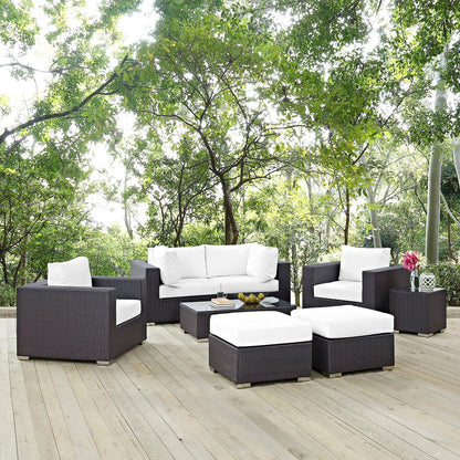 Modway Furniture Convene 8 Piece Outdoor Patio Sectional Set by Modway – EEI-2206-EXP-BEI-SET