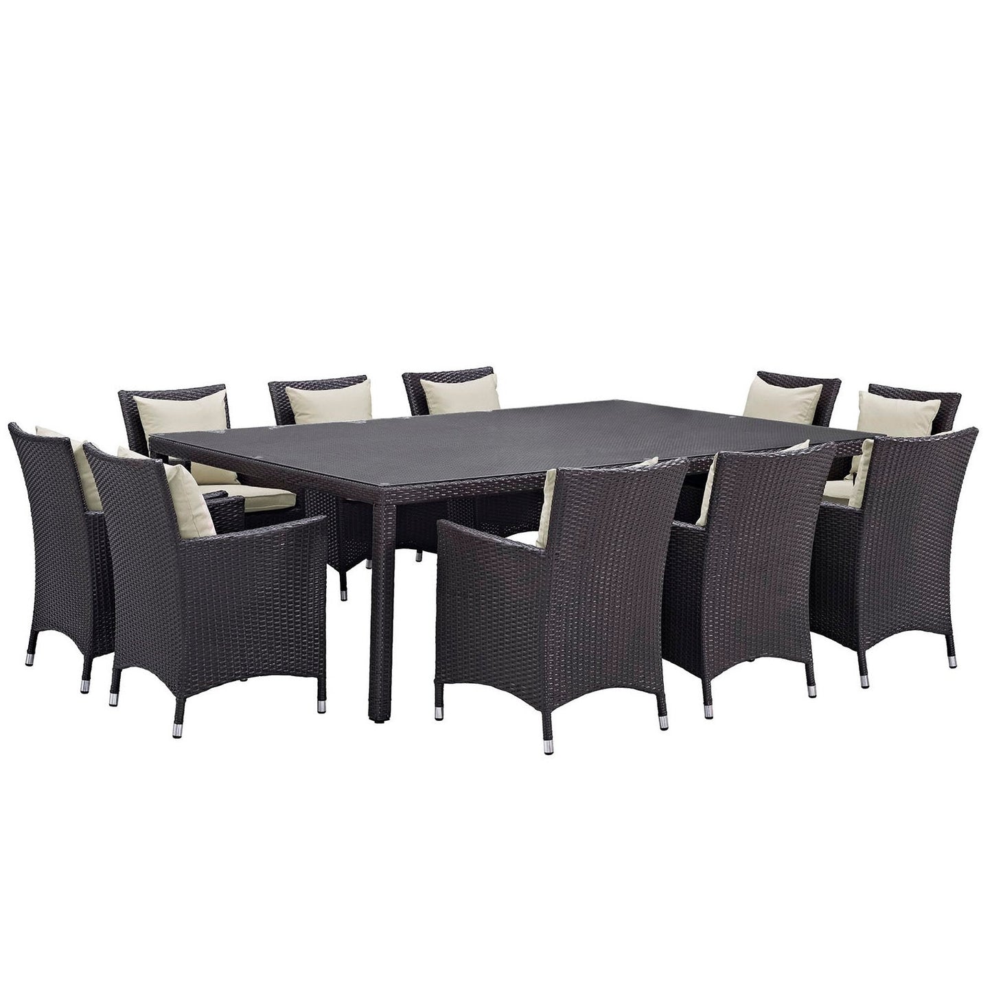 Modway Furniture Convene 11 Piece Outdoor Dining Set by Modway – EEI-2240-EXP-PER-SET