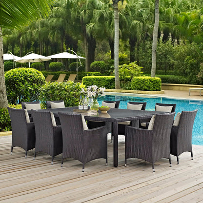 Modway Furniture Convene 11 Piece Outdoor Dining Set by Modway – EEI-2240-EXP-PER-SET