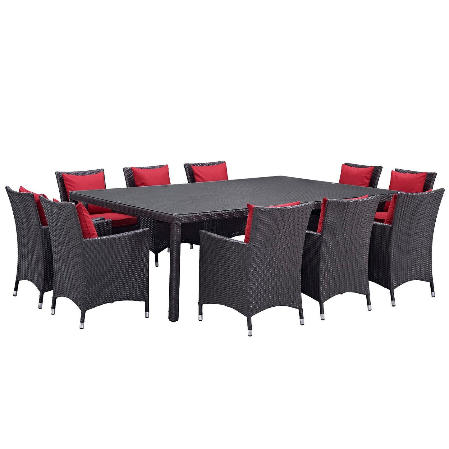 Modway Furniture Convene 11 Piece Outdoor Dining Set by Modway – EEI-2240-EXP-PER-SET