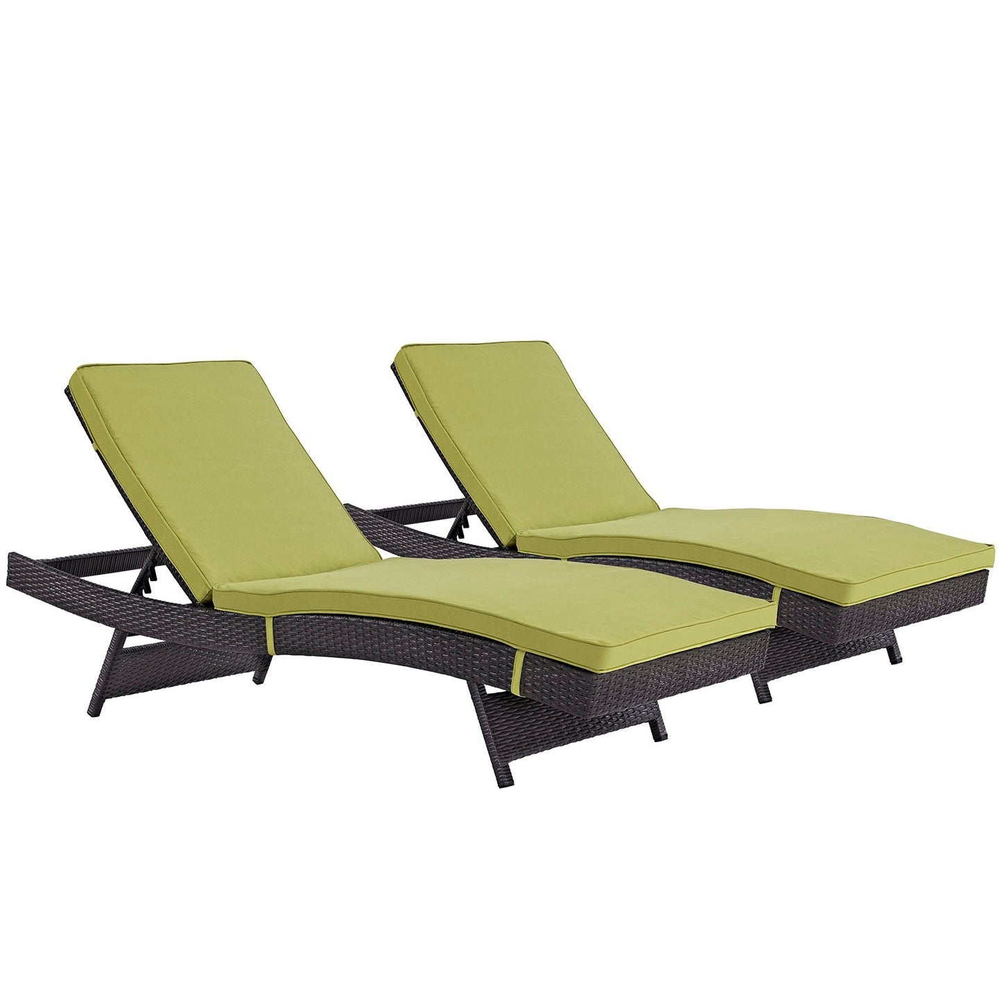 Modway Furniture Convene Chaise Outdoor Patio Set of 2 - EEI-2428-EXP-MOC-SET
