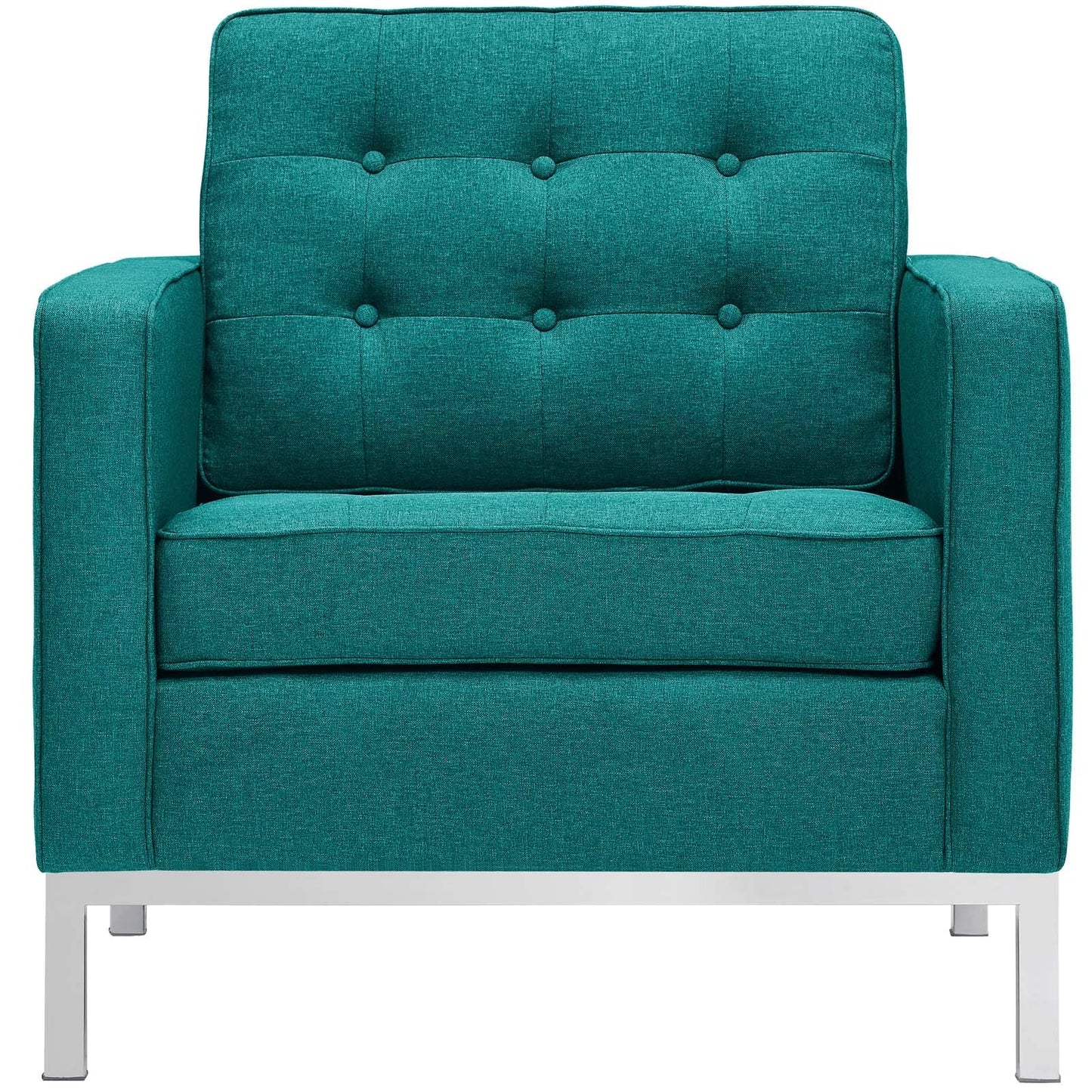 Modway furniture Loft Armchairs Upholstered Fabric Set of 2 - EEI-2440-LGR-SET