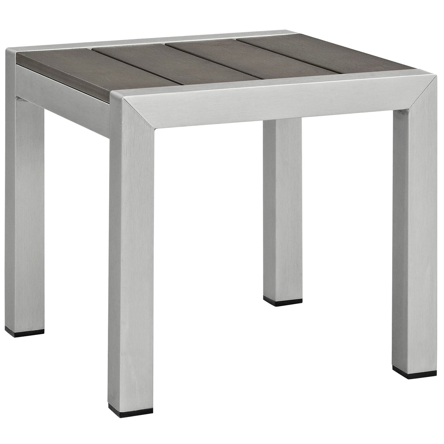 Modway Furniture Shore 2 Piece Outdoor Patio Set - EEI-2475-SLV-GRY-SET