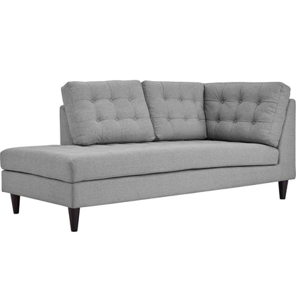 Modway Furniture Empress Upholstered Fabric Left Facing Bumper - EEI-2611-LGR