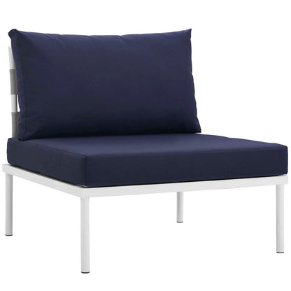Modway Furniture Harmony 7 Piece Outdoor Patio Aluminum Sectional Sofa Set by Modway - EEI-2620-WHI-BEI-SET