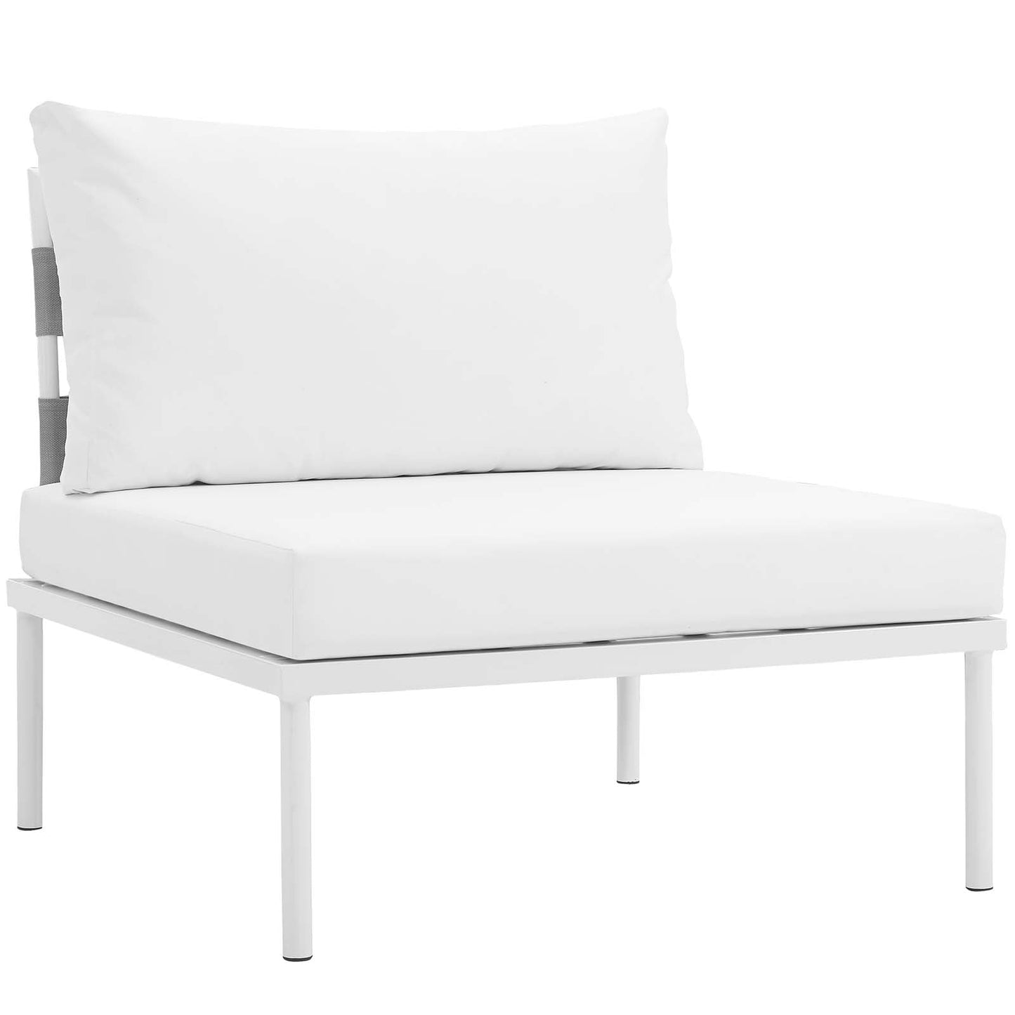 Modway Furniture Harmony 7 Piece Outdoor Patio Aluminum Sectional Sofa Set by Modway - EEI-2620-WHI-BEI-SET