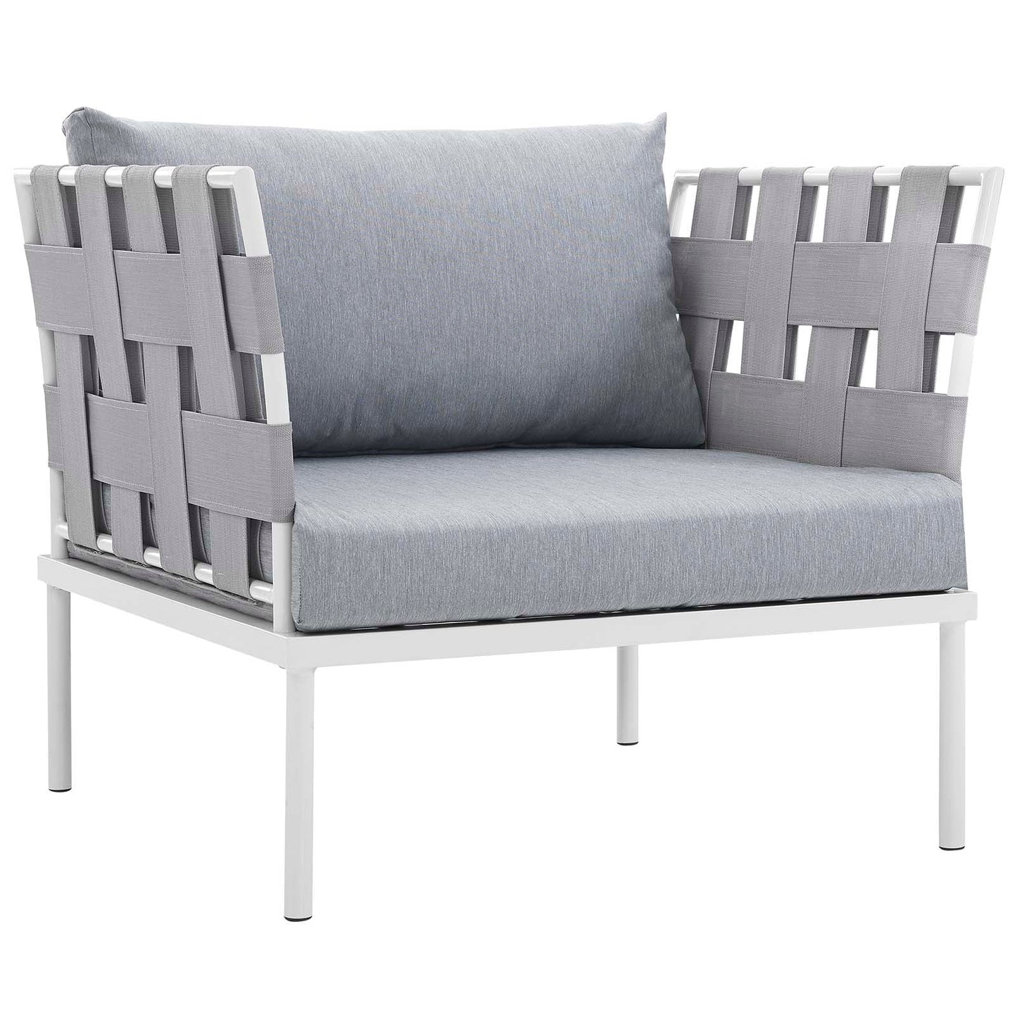 Modway Furniture Harmony 5 Piece Outdoor Patio Aluminum Sectional Sofa Set by Modway – EEI-2621