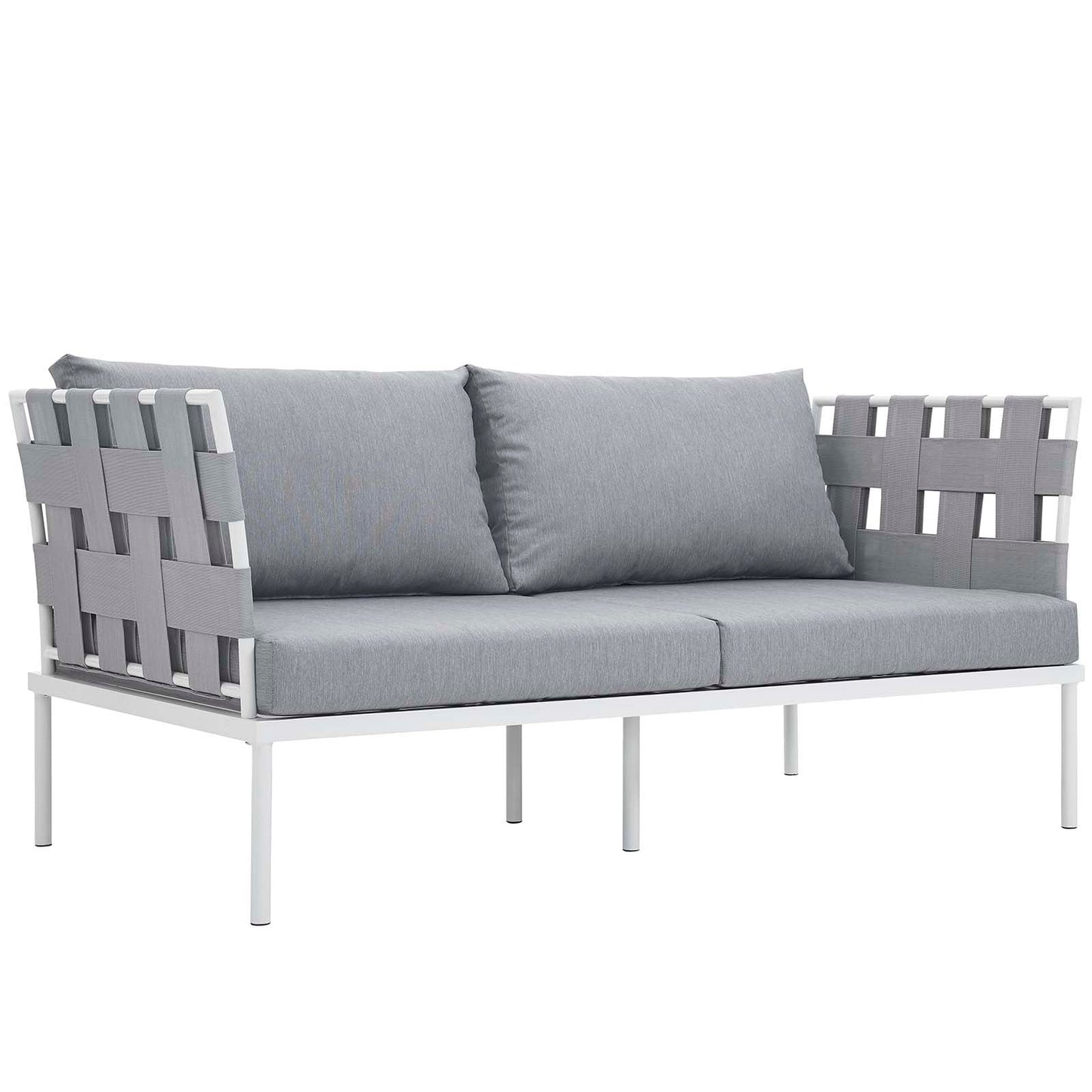 Modway Furniture Harmony 5 Piece Outdoor Patio Aluminum Sectional Sofa Set by Modway – EEI-2621