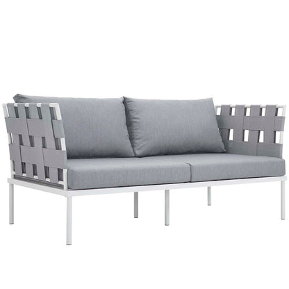 Modway Furniture Harmony 5 Piece Outdoor Patio Aluminum Sectional Sofa Set by Modway – EEI-2621