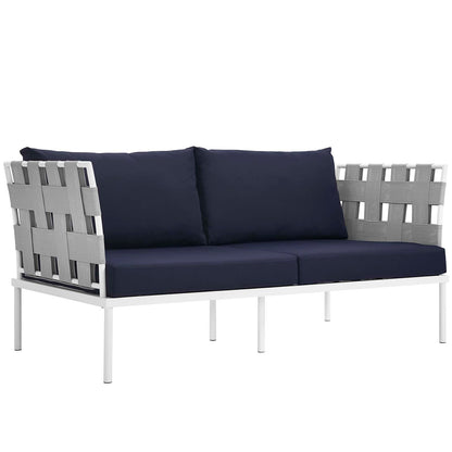 Modway Furniture Harmony 5 Piece Outdoor Patio Aluminum Sectional Sofa Set by Modway – EEI-2621