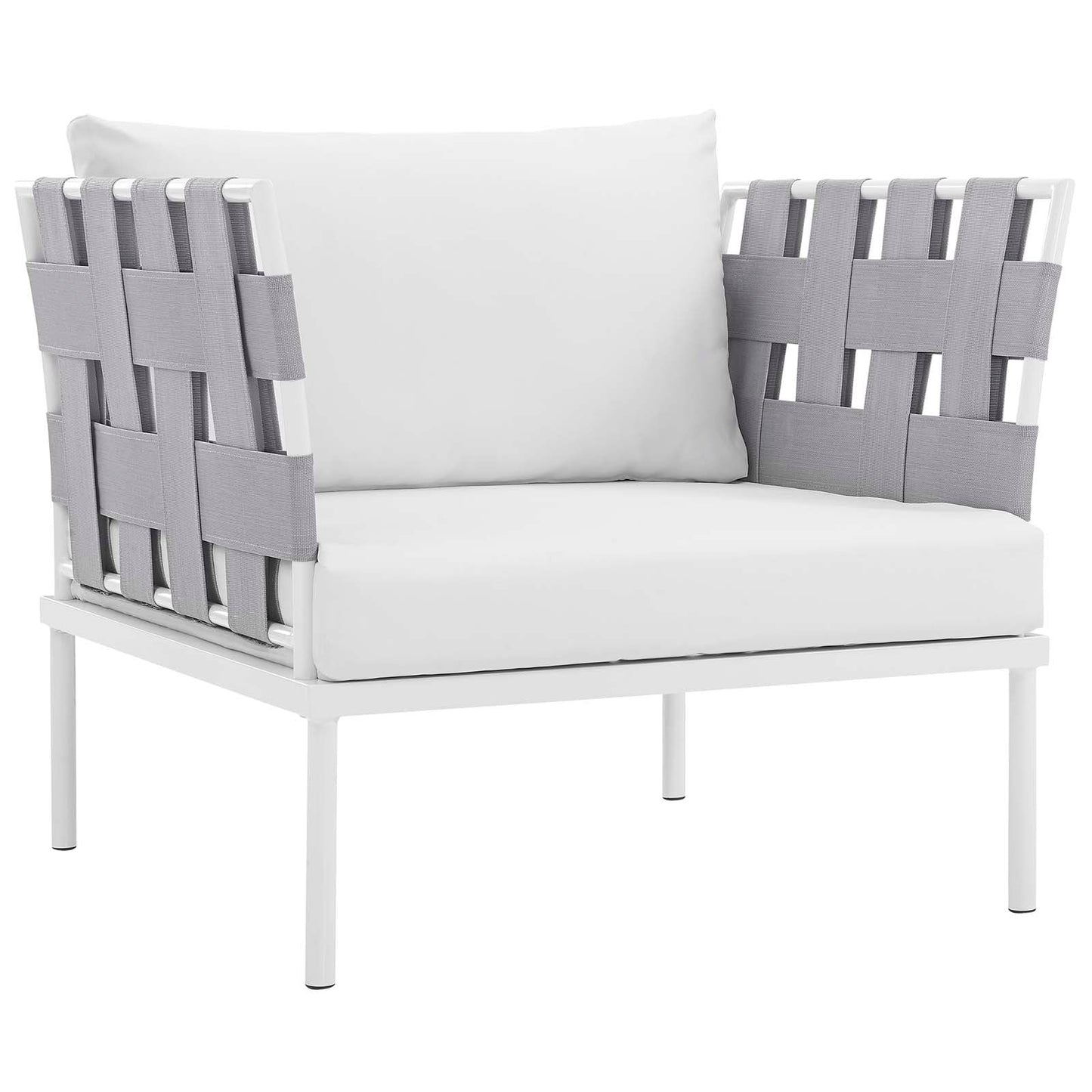 Modway Furniture Harmony 5 Piece Outdoor Patio Aluminum Sectional Sofa Set by Modway – EEI-2621