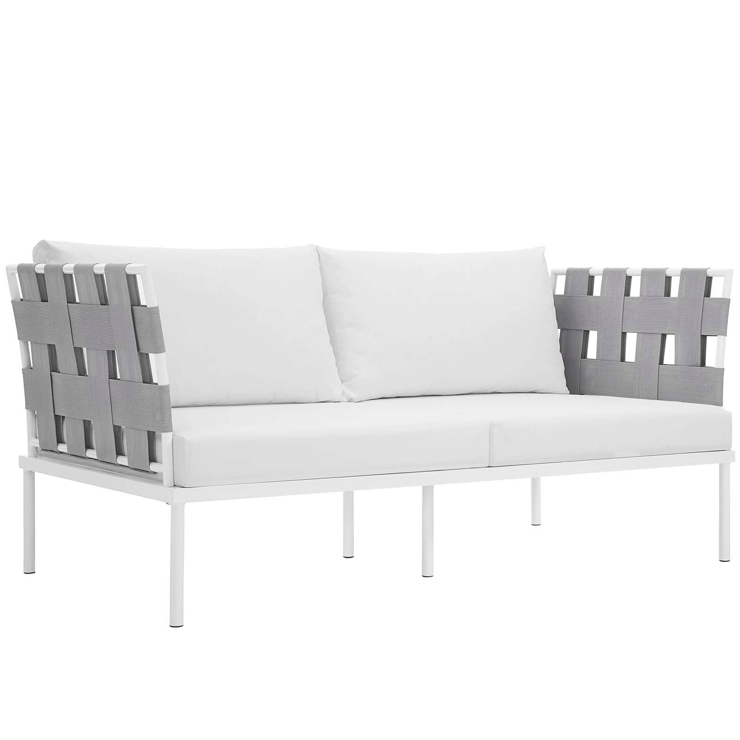 Modway Furniture Harmony 5 Piece Outdoor Patio Aluminum Sectional Sofa Set by Modway – EEI-2621