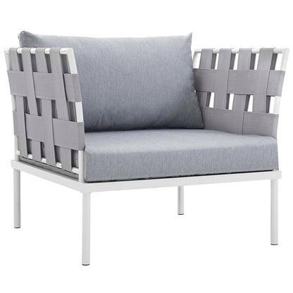 Modway Furniture Harmony 5  Piece Outdoor Patio Aluminum Sectional Sofa Set by Modway – EEI-2623